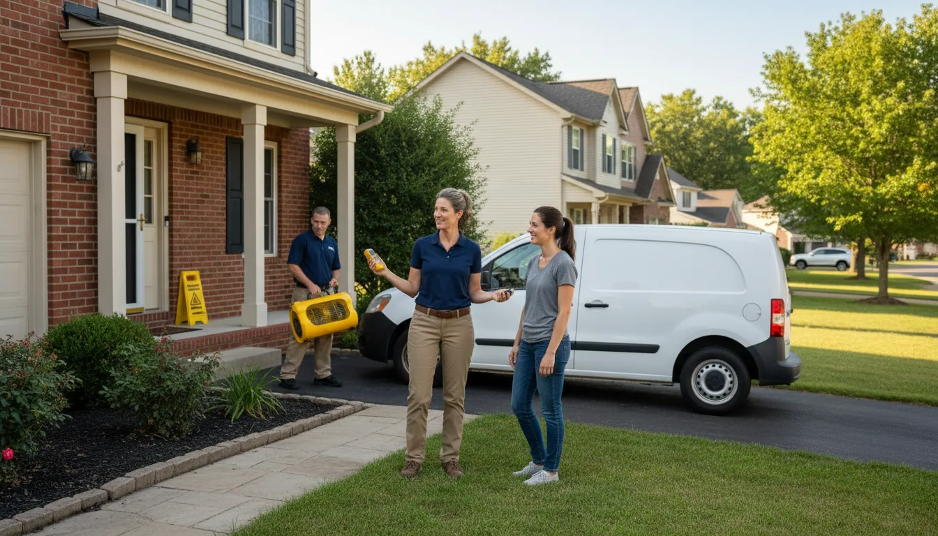Residential water damage restoration in Clayton, MO